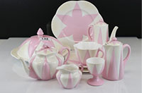 Pink and white Dainty part breakfast set